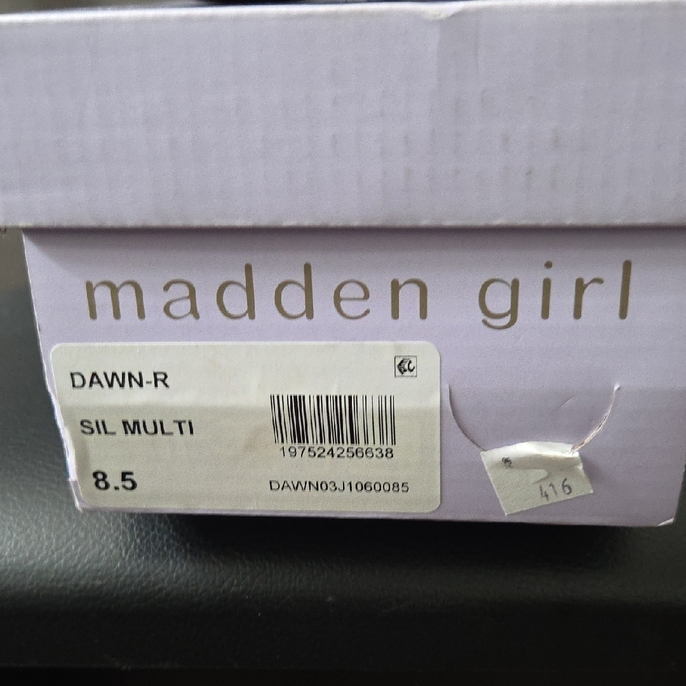 Steve Madden Silver Rhinestone Heels - Picture 6 of 11